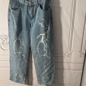 SHEIN Graffiti Men’s Jeans, Sz M